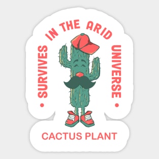 Design cactus character Sticker